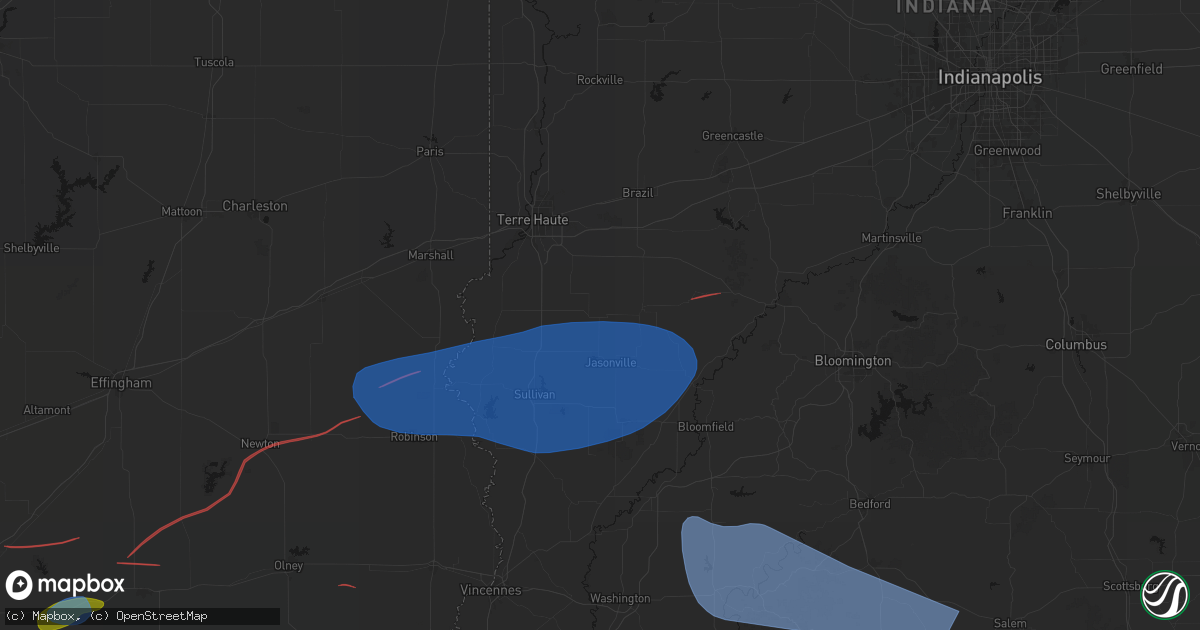 Hail map in Lewis, IN on June 21, 2026