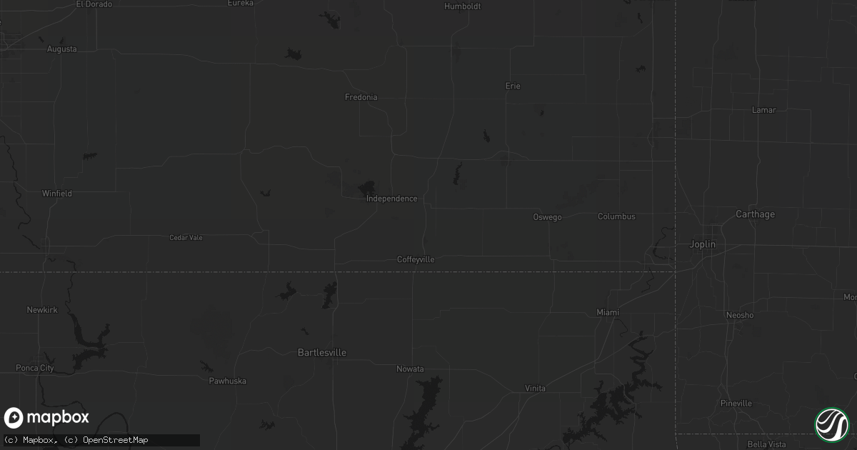 Hail map in Liberty, KS on June 21, 2026