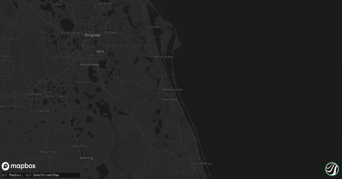 Hail map in Melbourne, FL on June 21, 2026