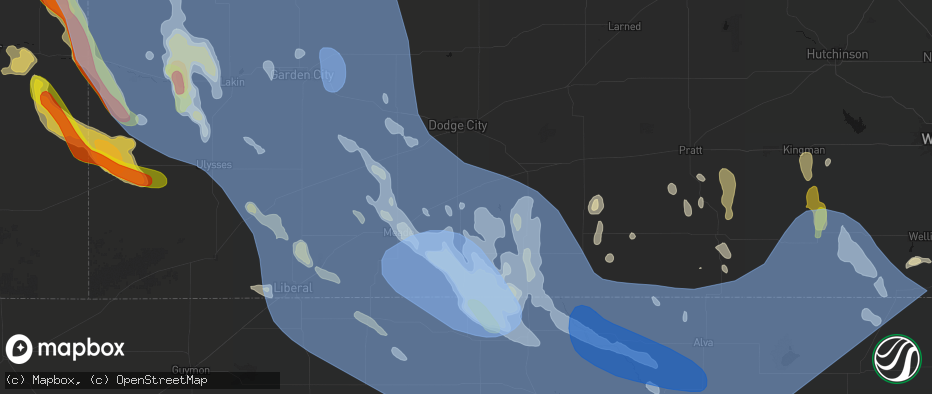 Hail map in Minneola, KS on June 21, 2026