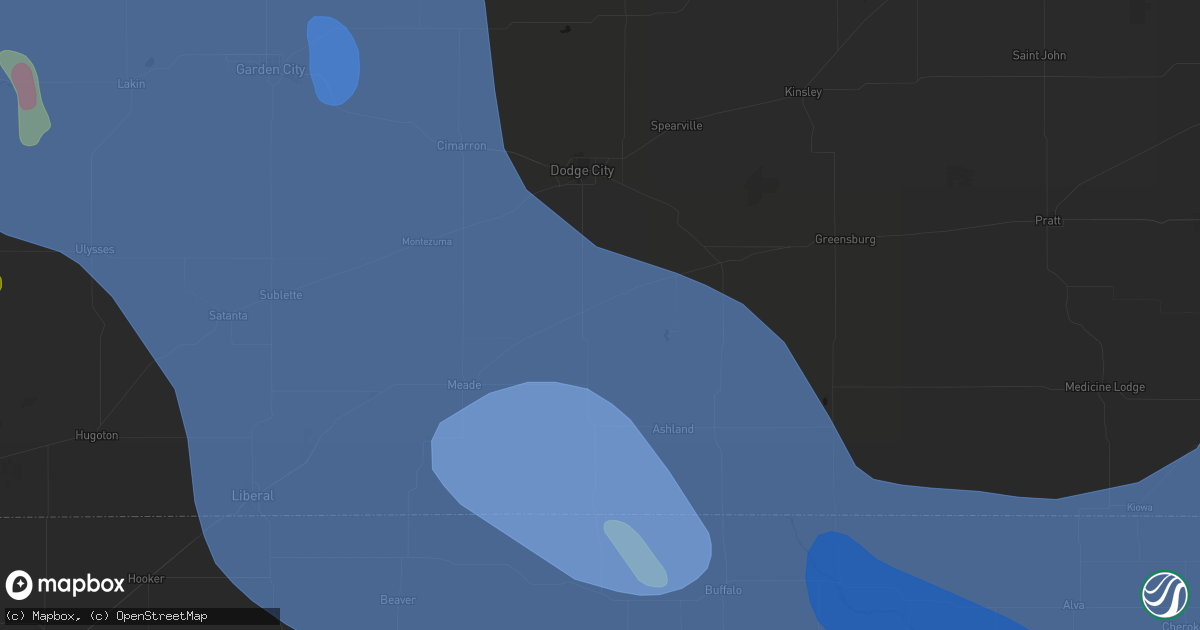 Hail map in Minneola, KS on June 21, 2026