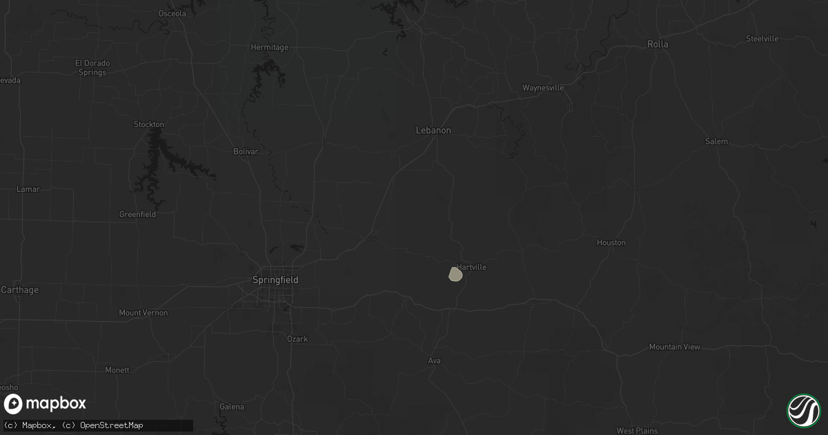 Hail map in Niangua, MO on June 21, 2026