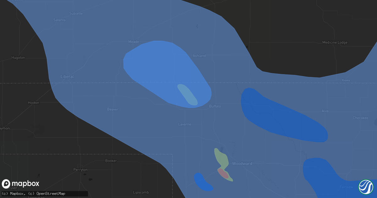 Hail map in Rosston, OK on June 21, 2026