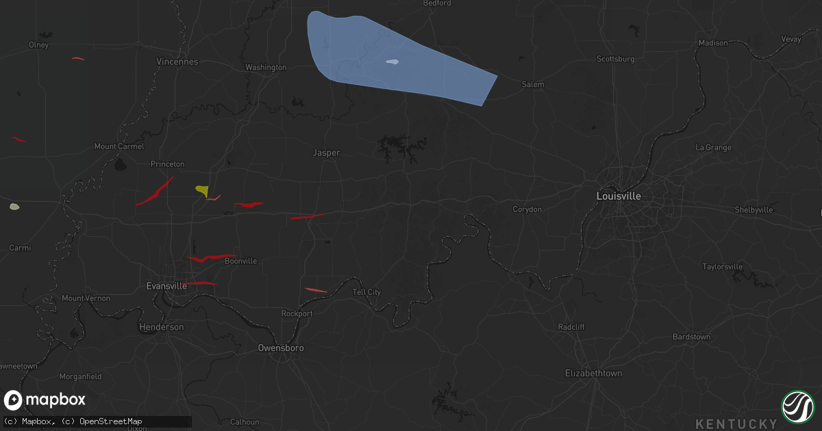 Hail map in Saint Croix, IN on June 21, 2026