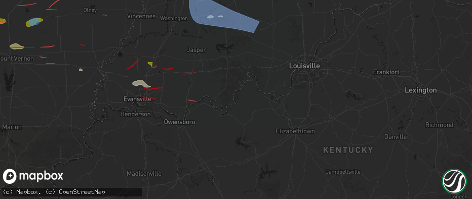 Hail map in Stephensport, KY on June 21, 2026
