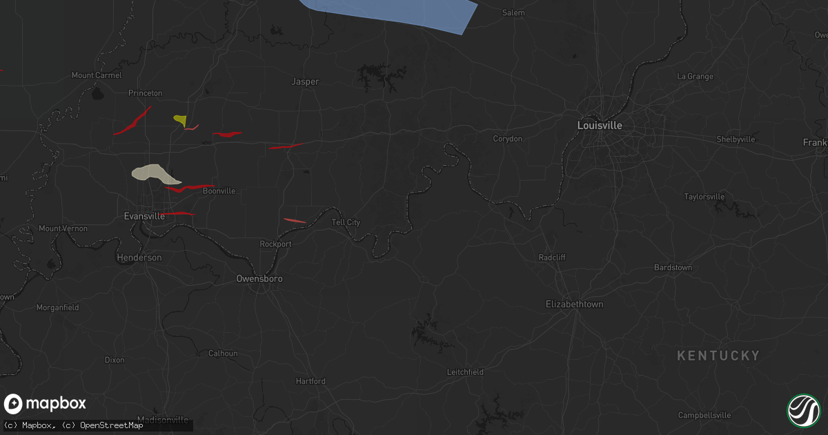 Hail map in Stephensport, KY on June 21, 2026
