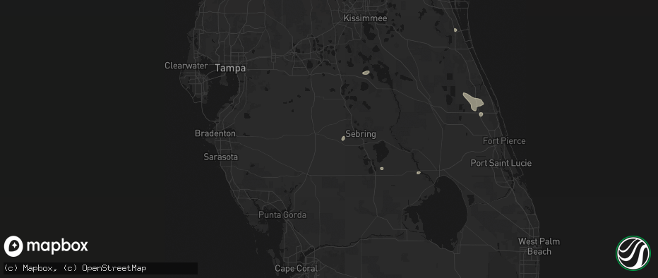 Hail map in Zolfo Springs, FL on June 21, 2026