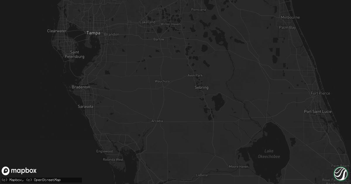 Hail map in Zolfo Springs, FL on June 21, 2026