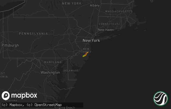 Hail map preview on 06-22-2011