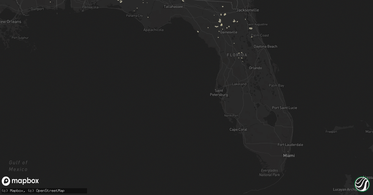 Hail map in Florida on June 22, 2014