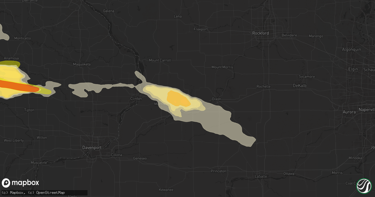 Hail map in Sterling, IL on June 22, 2015