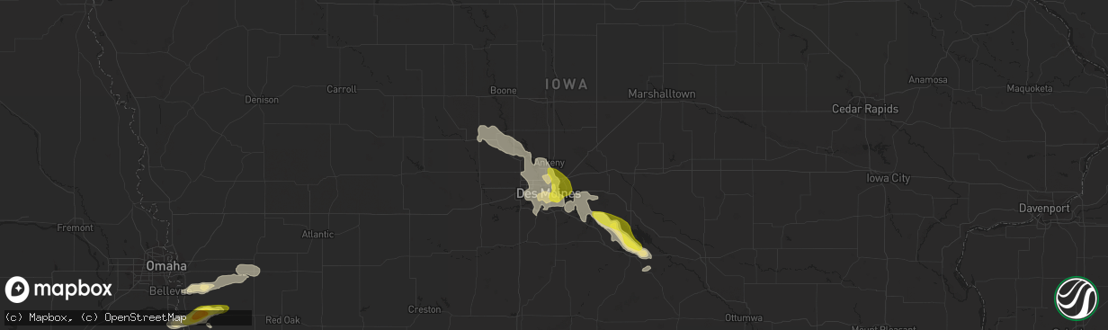 Hail map in Ankeny, IA on June 22, 2017