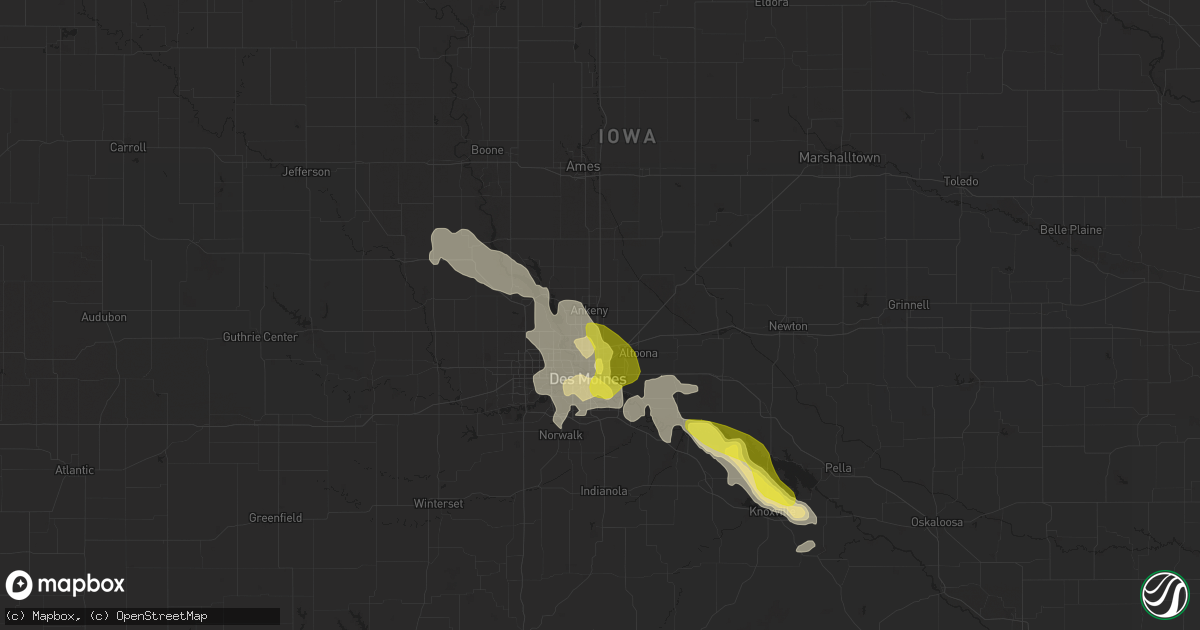 Hail map in Ankeny, IA on June 22, 2017
