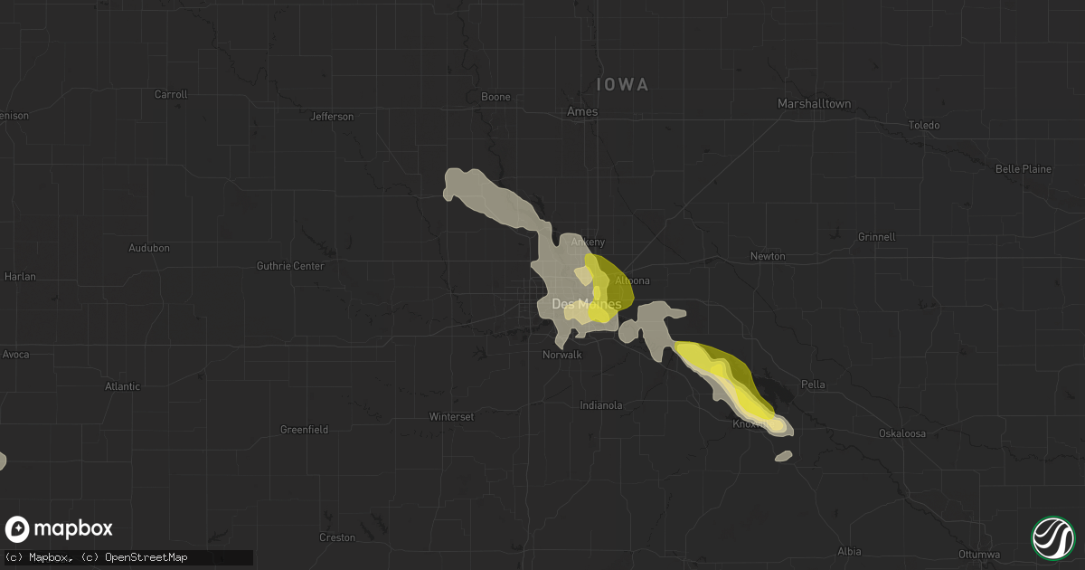 Hail map in Urbandale, IA on June 22, 2017