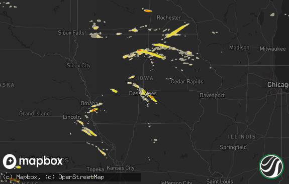 Hail map preview on 06-22-2017