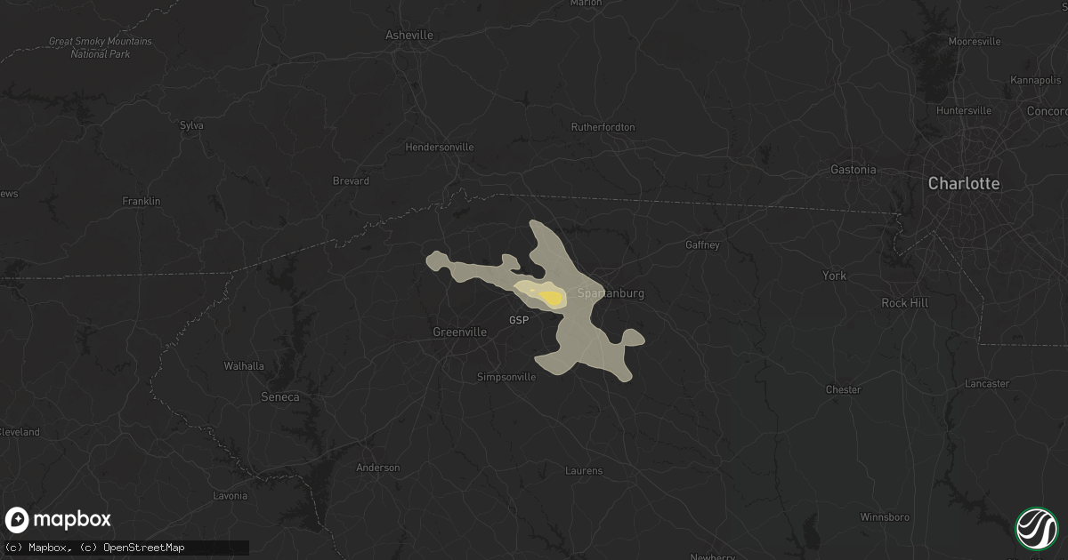 Hail map in Lyman, SC on June 22, 2019
