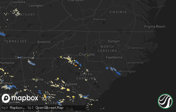 Hail map preview on 06-22-2019