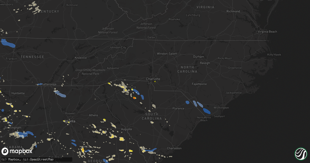 Hail map on June 22, 2019