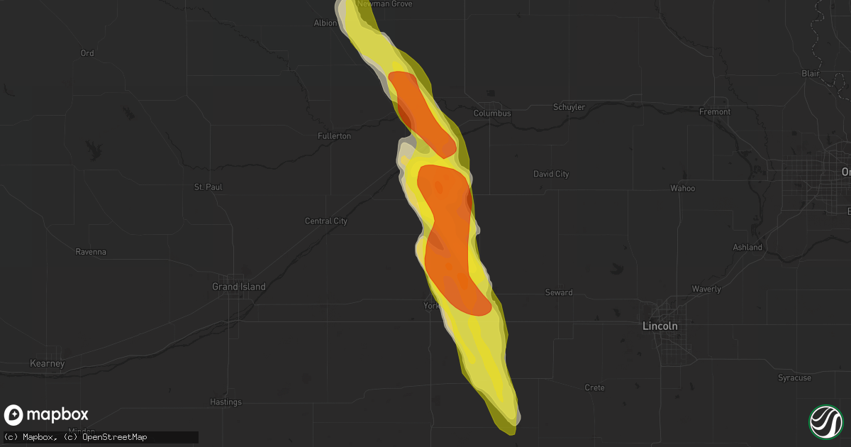 Hail map in Stromsburg, NE on June 22, 2021