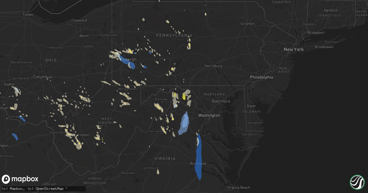 Hail map on June 22, 2022