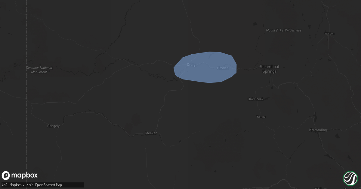 Hail map in Hamilton, CO on June 22, 2024