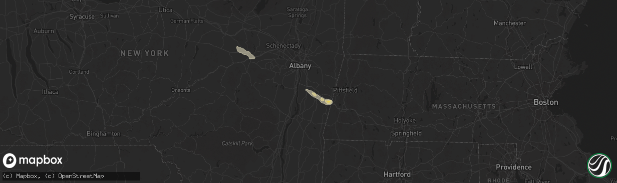 Hail map in Niverville, NY on June 22, 2024