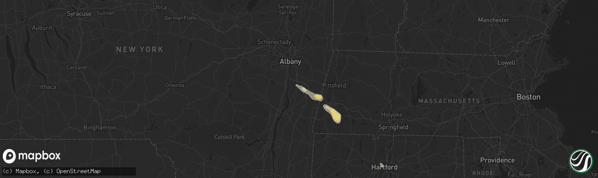 Hail map in Valatie, NY on June 22, 2024