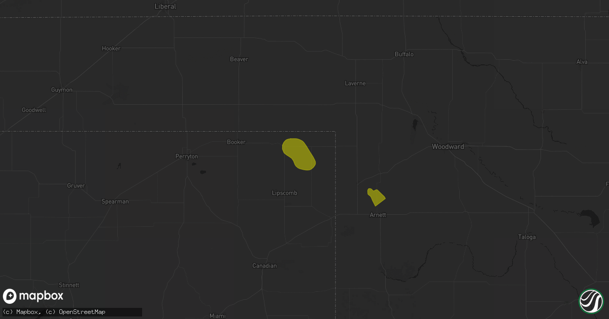 Hail map in Follett, TX on June 22, 2026
