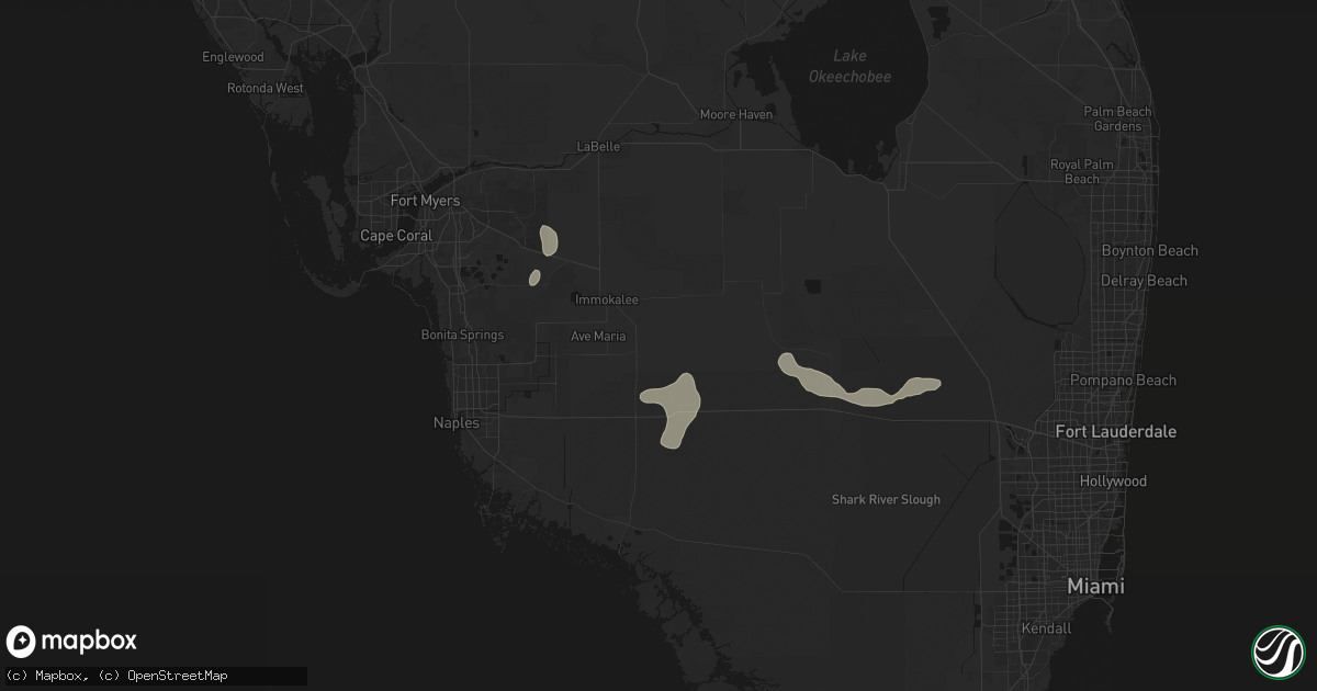 Hail map in Immokalee, FL on June 22, 2026