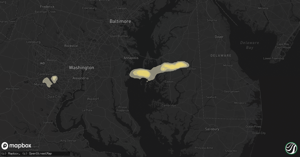 Hail map in Mcdaniel, MD on June 22, 2026