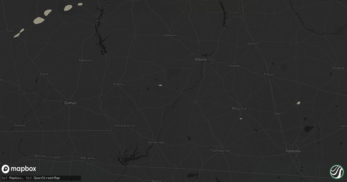 Hail map in Newton, GA on June 22, 2026