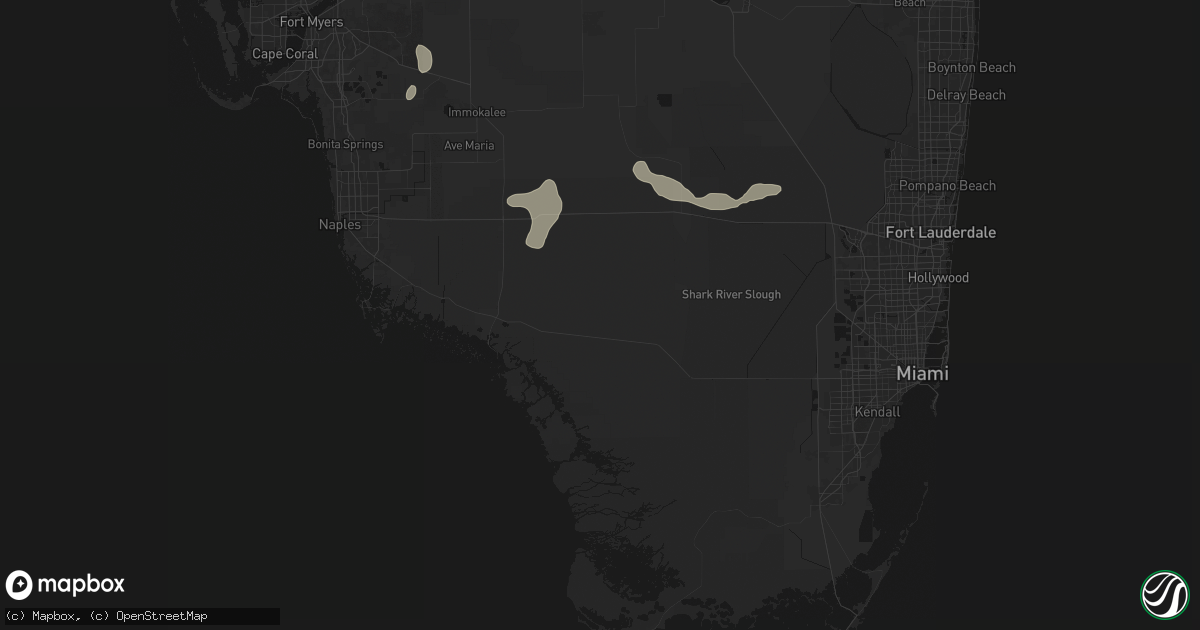 Hail map in Ochopee, FL on June 22, 2026