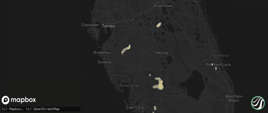 Hail map in Ona, FL on June 22, 2026
