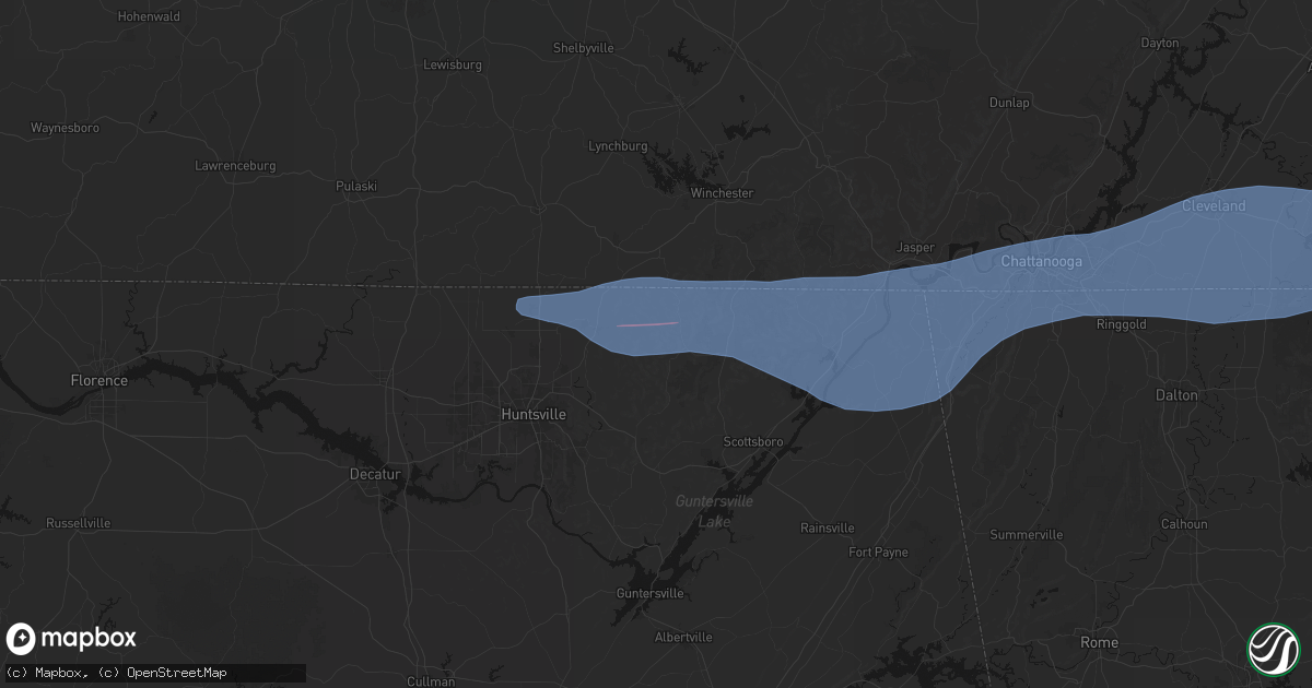 Hail map in Princeton, AL on June 22, 2026