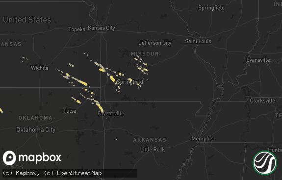 Hail map preview on 06-23-2011