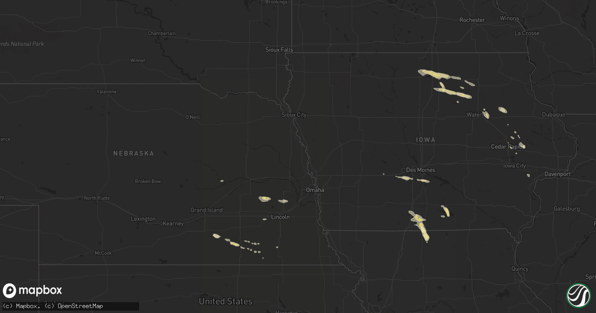 Hail map in Missouri on June 23, 2012