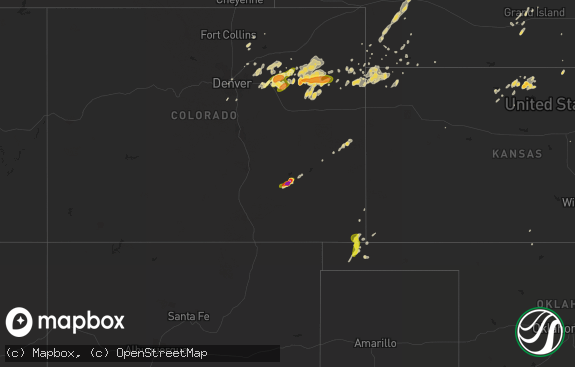 Hail map preview on 06-23-2013