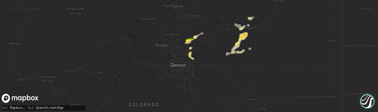 Hail map in Commerce City, CO on June 23, 2014