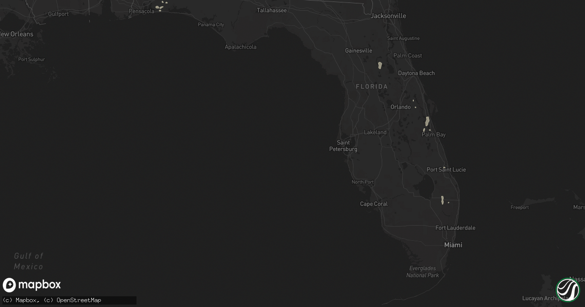Hail map in Florida on June 23, 2014