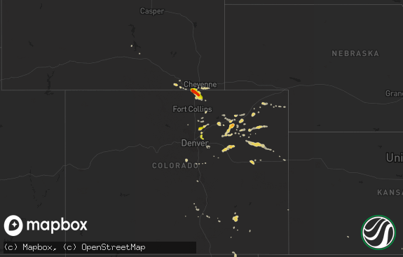 Hail map preview on 06-23-2014