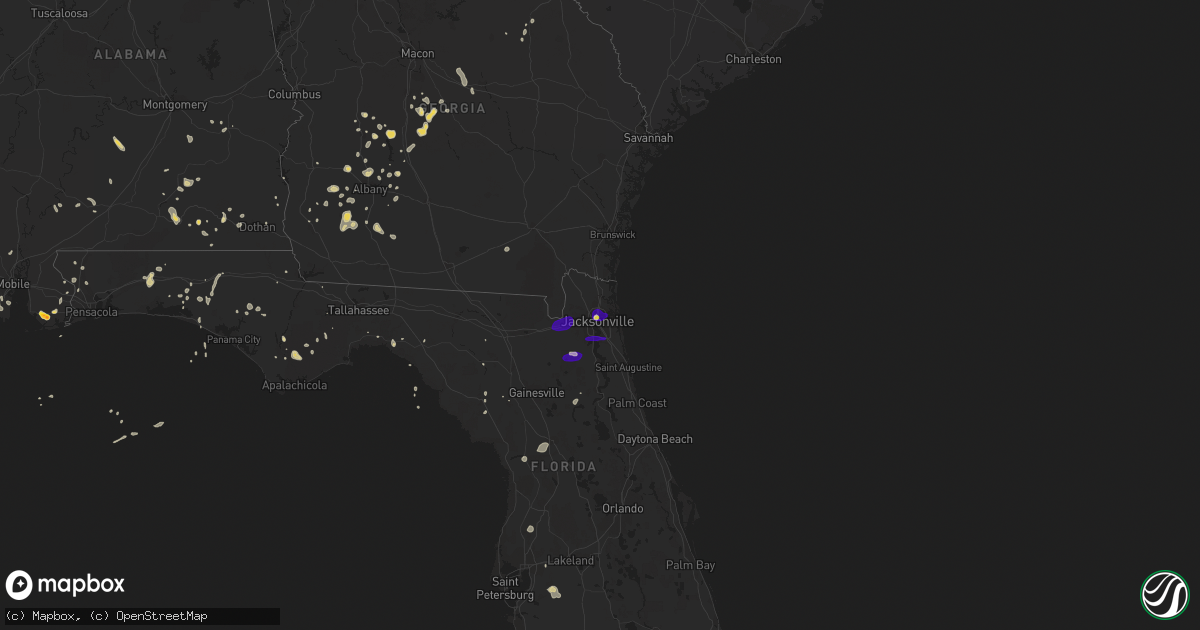 Hail map on June 23, 2015