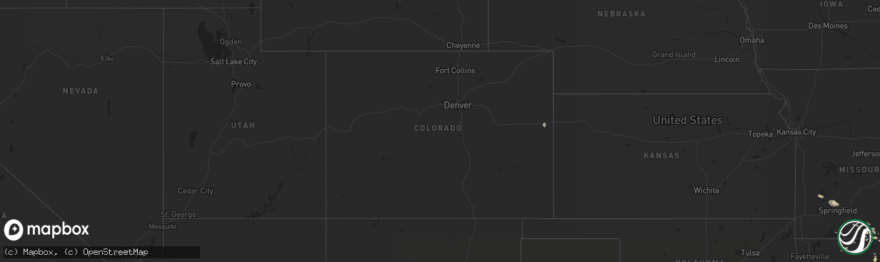 Hail map in Colorado on June 23, 2017