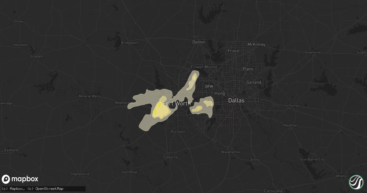 Hail map in Haltom City, TX on June 23, 2017