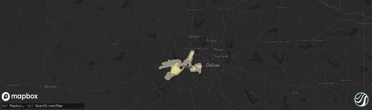 Hail map in Keller, TX on June 23, 2017