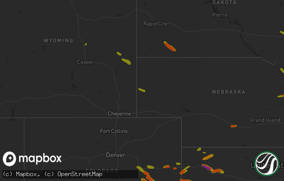 Hail map preview on 06-23-2018