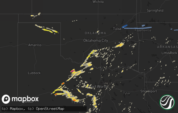 Hail map preview on 06-23-2019