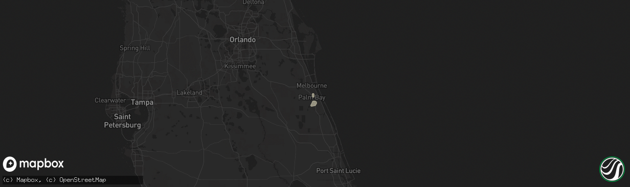 Hail map in Palm Bay, FL on June 23, 2020