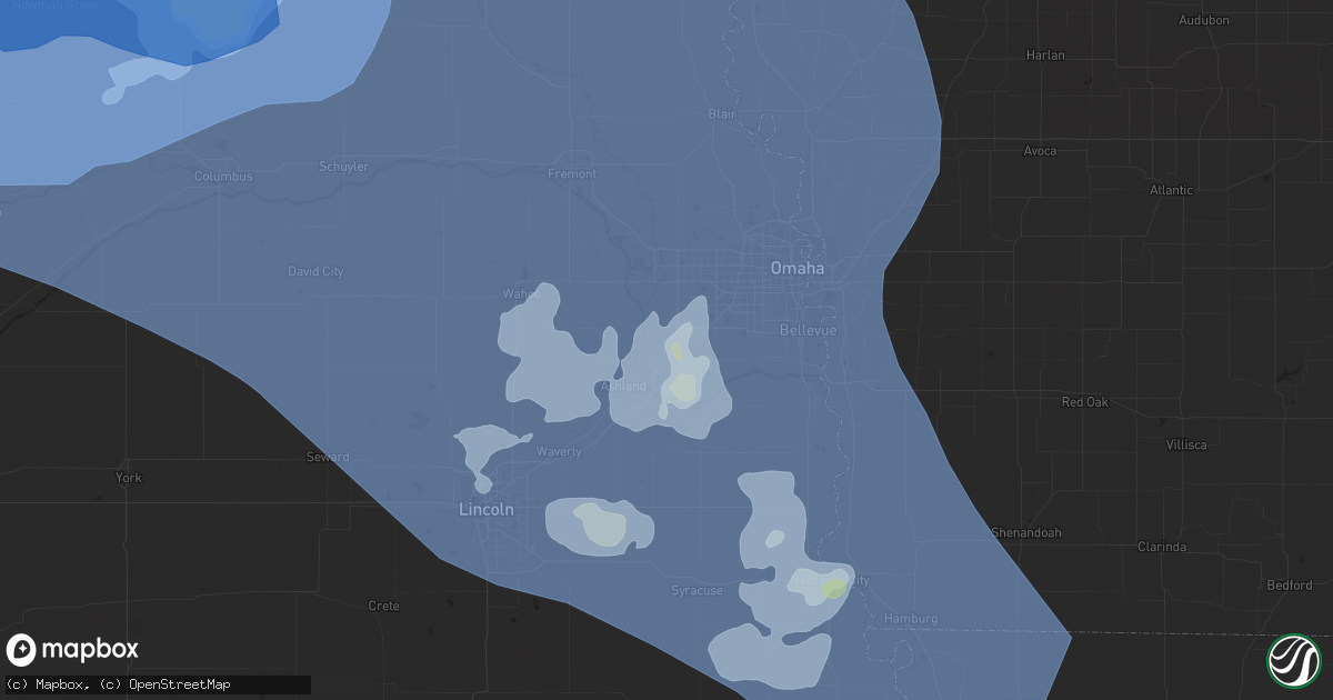 Hail map in Gretna, NE on June 23, 2021