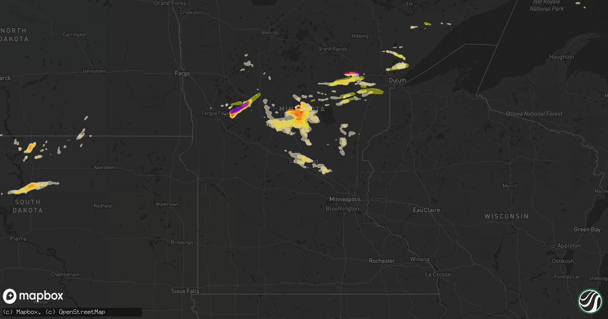 Hail map on June 23, 2022
