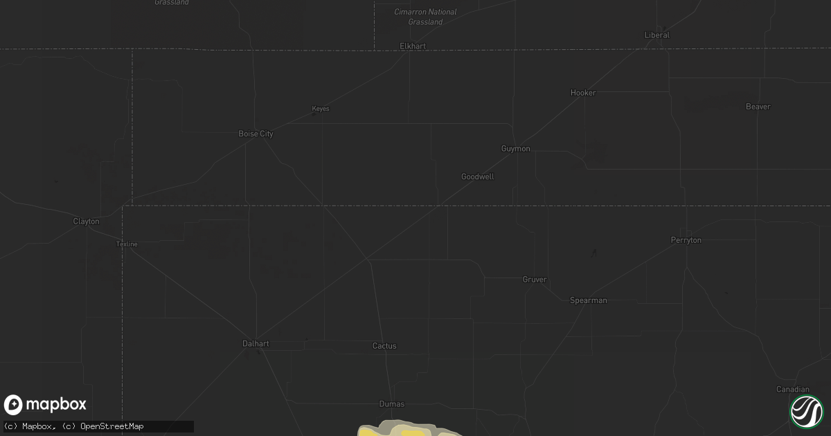 Hail map in Gunter, TX on June 23, 2023